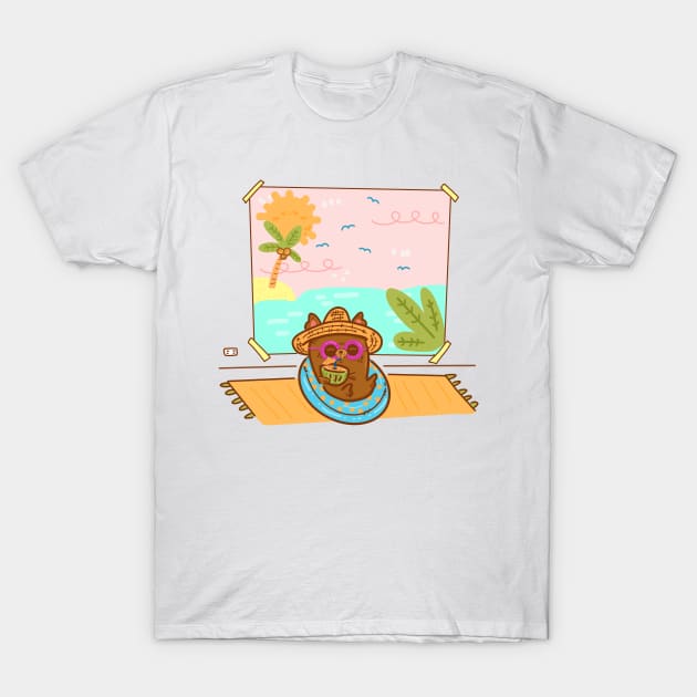 Staycation Bub T-Shirt by Fluffymafi